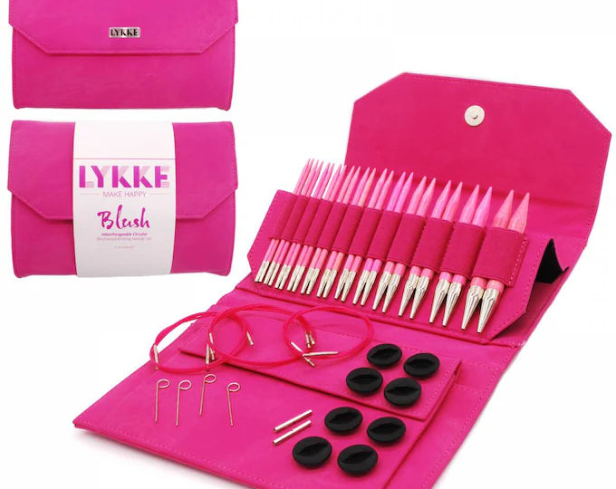 Lykkee Make me Happy Blush Long Interchangable Needle Set - Denim Effect