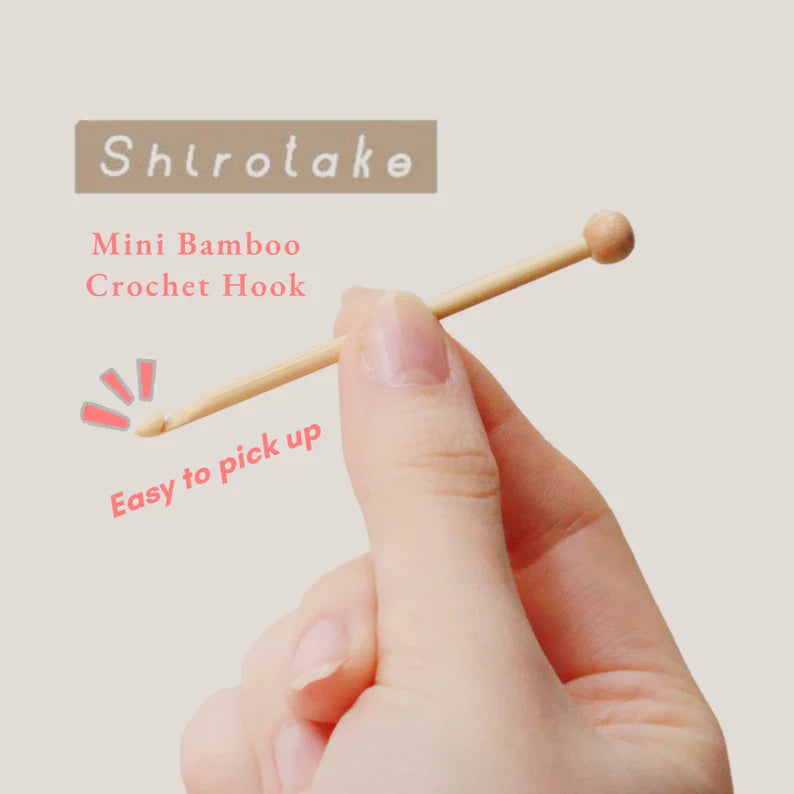 Seeknit Shirotake Mini Bamboo Crochet Hook | Japanese Bamboo