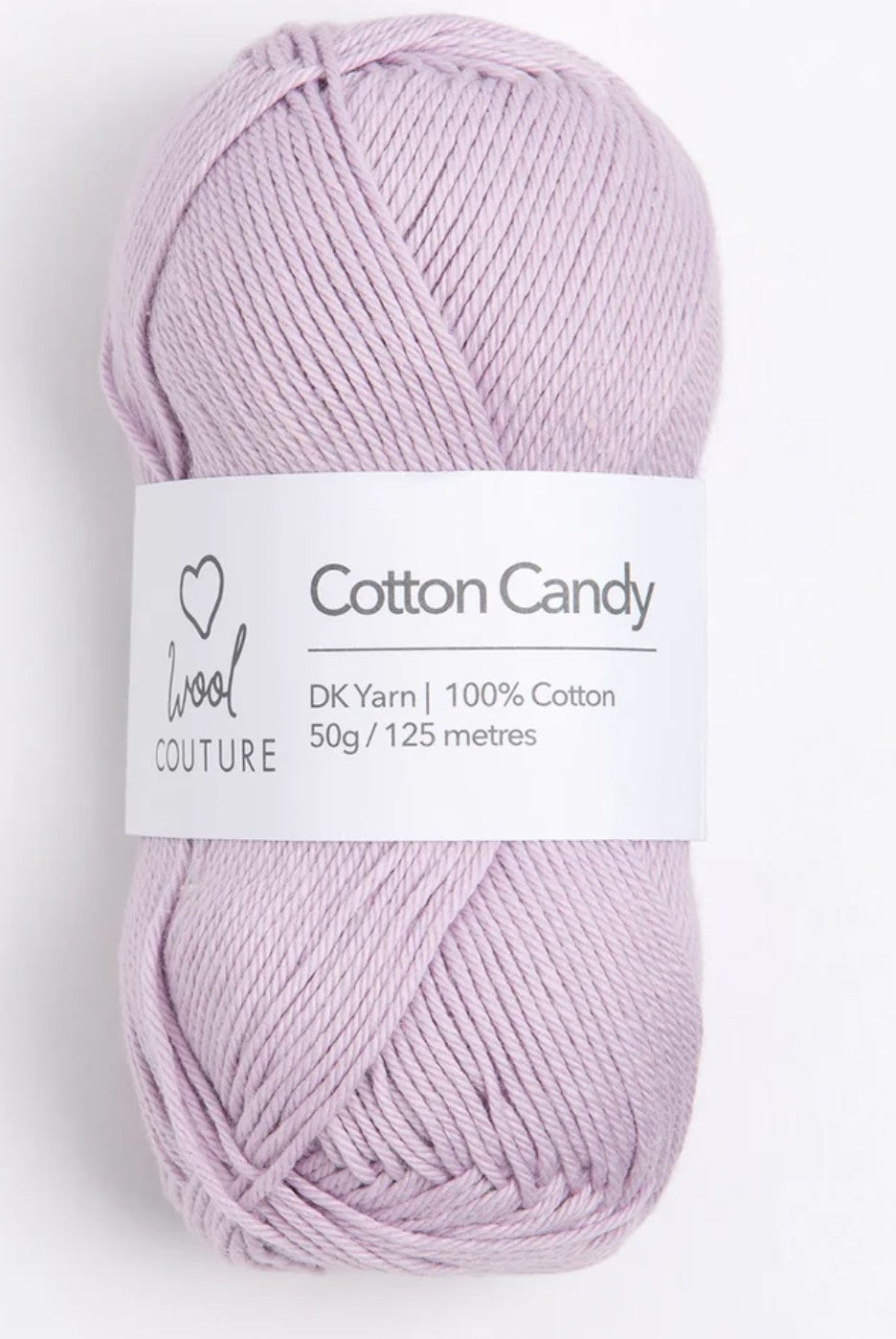 Wool Couture Co. Cotton Candy Yarn 50g Ball | 100% Cotton