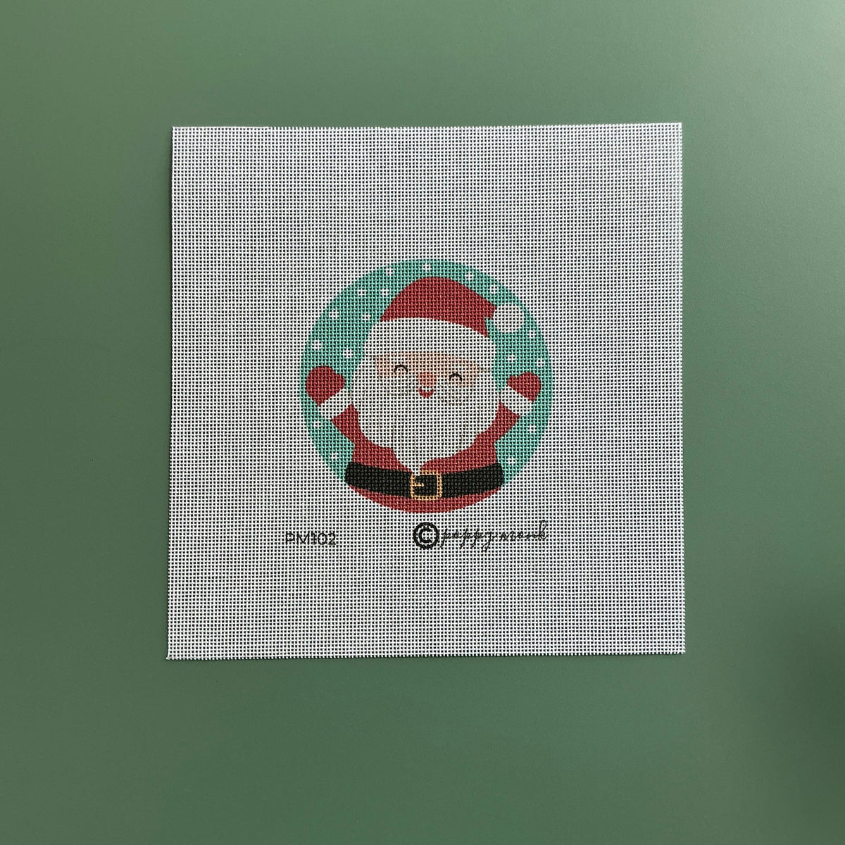 Poppy Monk Needlepoint Canvas – 18 Mesh